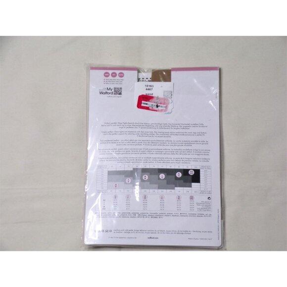 🆕WOLFORD Individual 10 Control Top Tights Pantyhose Sand (Beige) Size Large - Picture 3 of 5